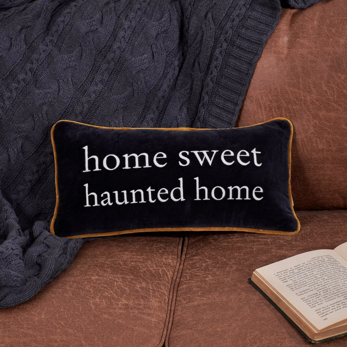 Home Sweet Haunted Home Accent Pillow - Image 3