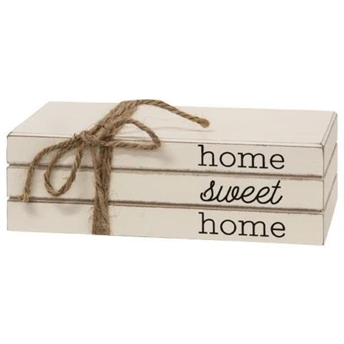 Home Sweet Home Stacked Books Decor - Image 2