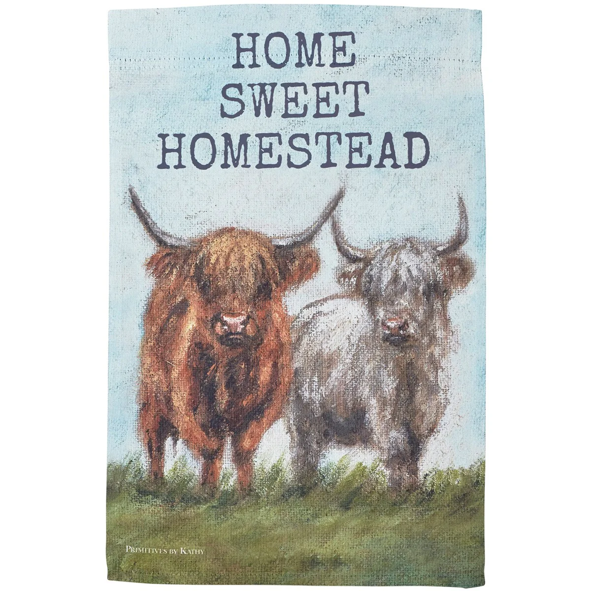 Home Sweet Homestead Highland Cow Garden Flag - Image 3
