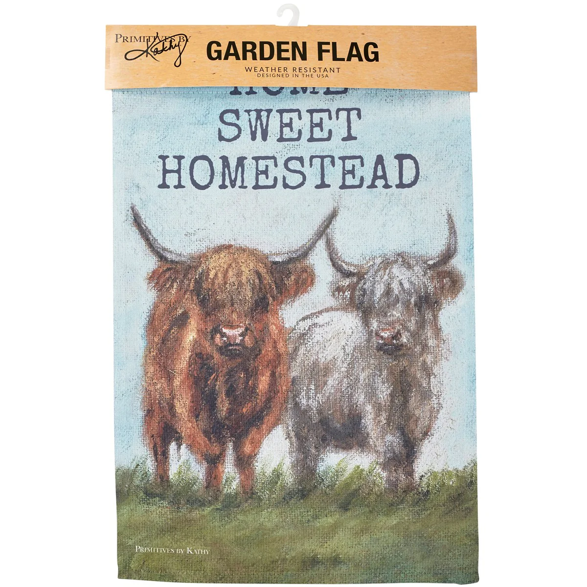 Home Sweet Homestead Highland Cow Garden Flag - Image 4