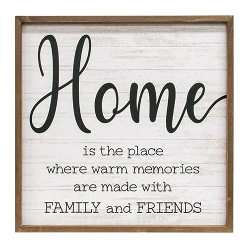 Home Warm Memories Friends And Family 20" Framed Sign - Image 2