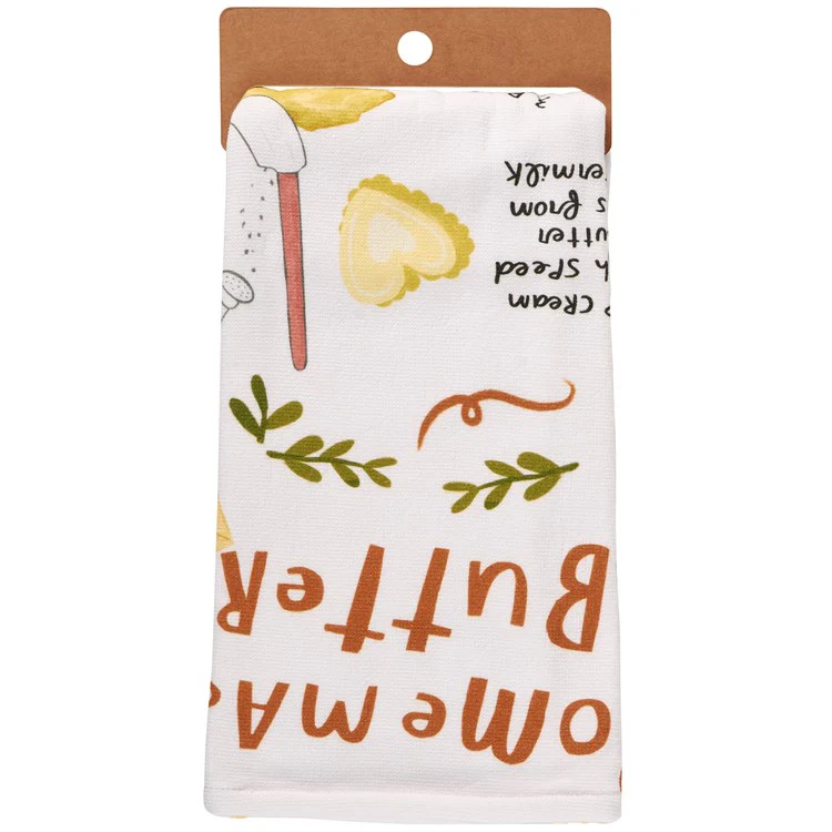 Homemade Butter Recipe Kitchen Towel - Image 4