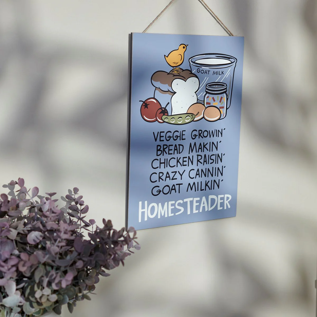 Homesteader Tasks Wooden Hanging Decor - Image 2