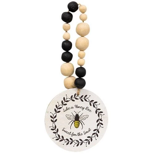 Honey Bee Bead Hanger Sign - Image 2