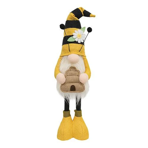 Honey Bee Hive Standing Gnome 22" H