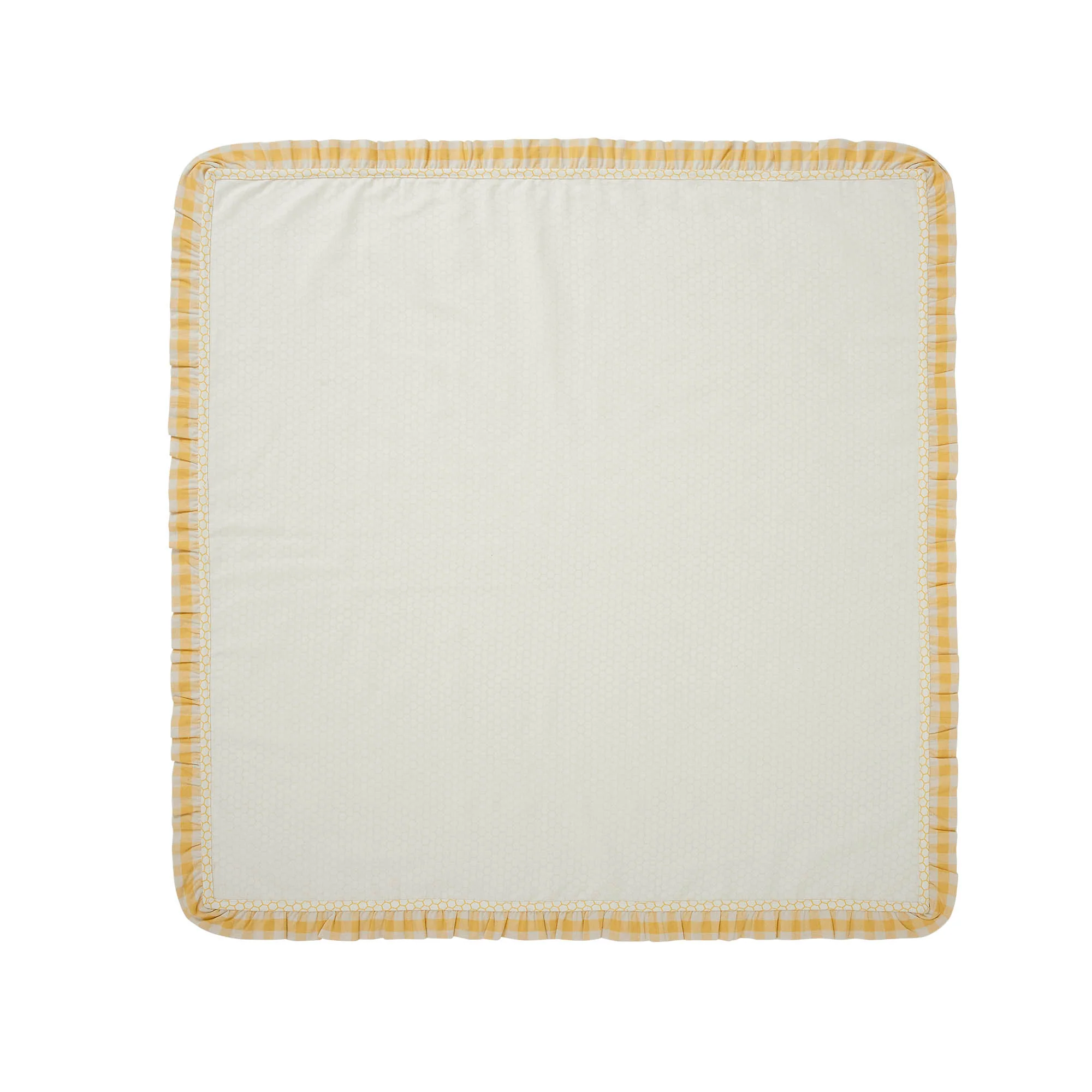 Honeycomb Ruffled Table Topper Table Cloth 40" x 40" - Image 4