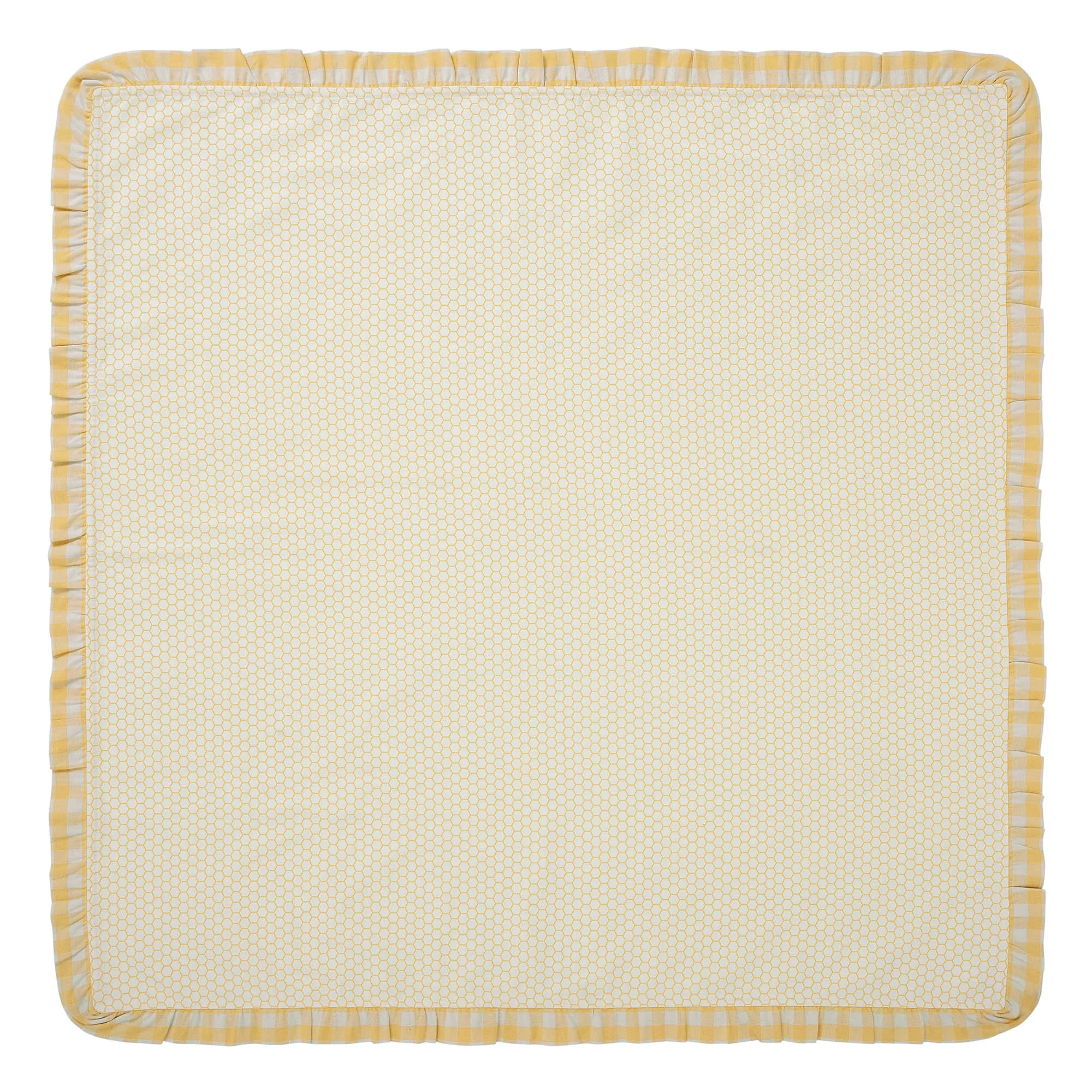 Honeycomb Ruffled Table Topper Table Cloth 40" x 40" - Image 5