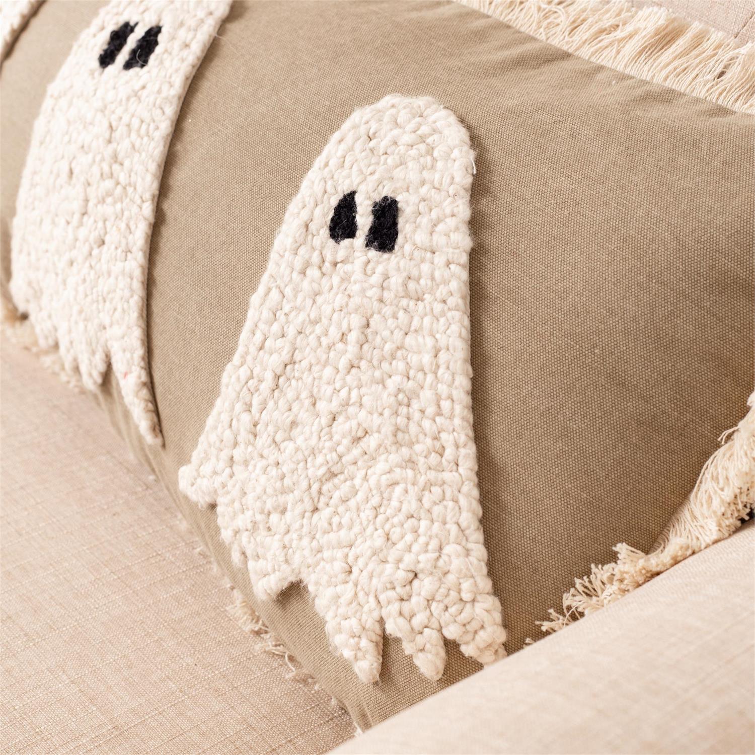 Hooked Ghosts Lumbar Pillow - Image 2
