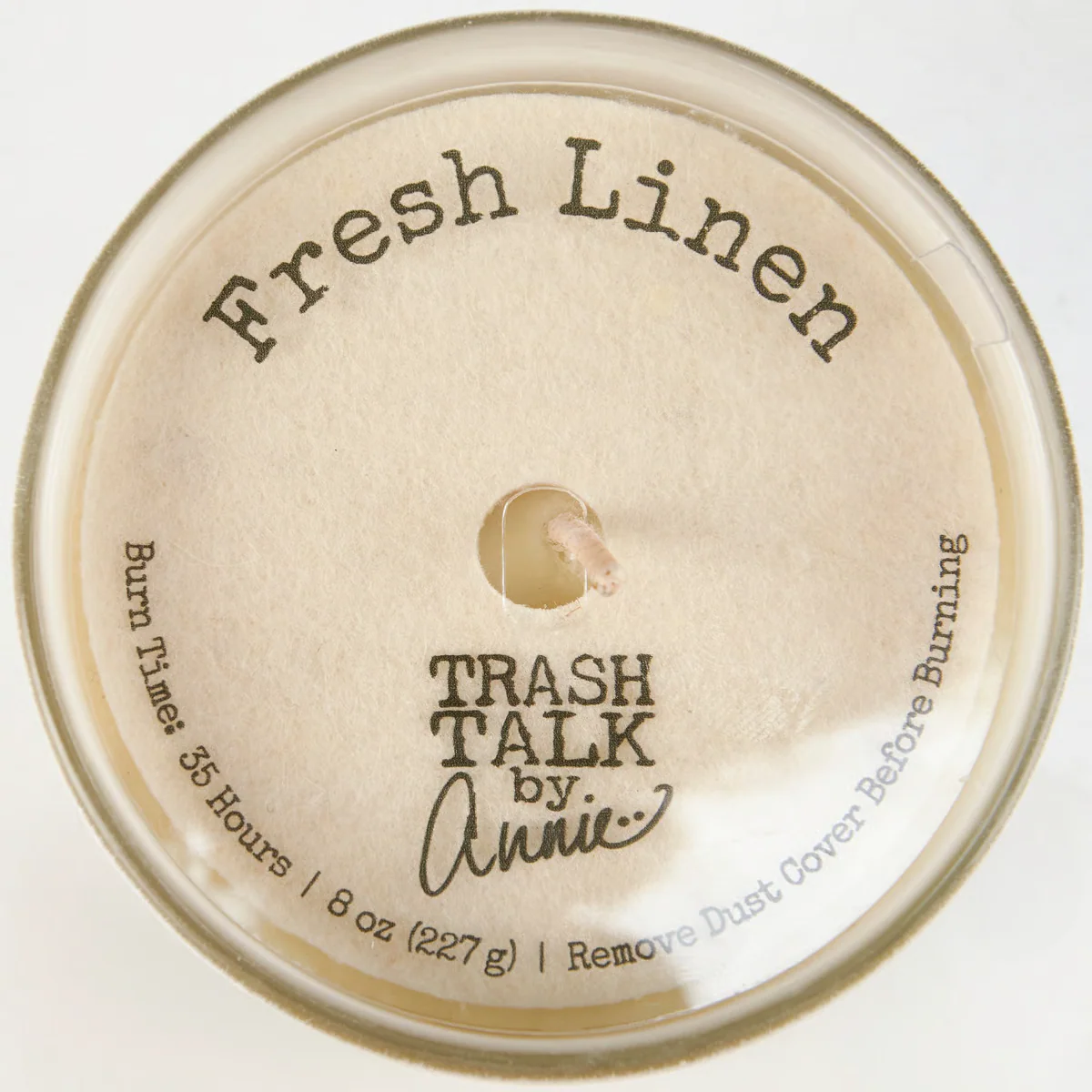 Hope this Smells Better 8 oz Fresh Linen Jar Candle - Image 4
