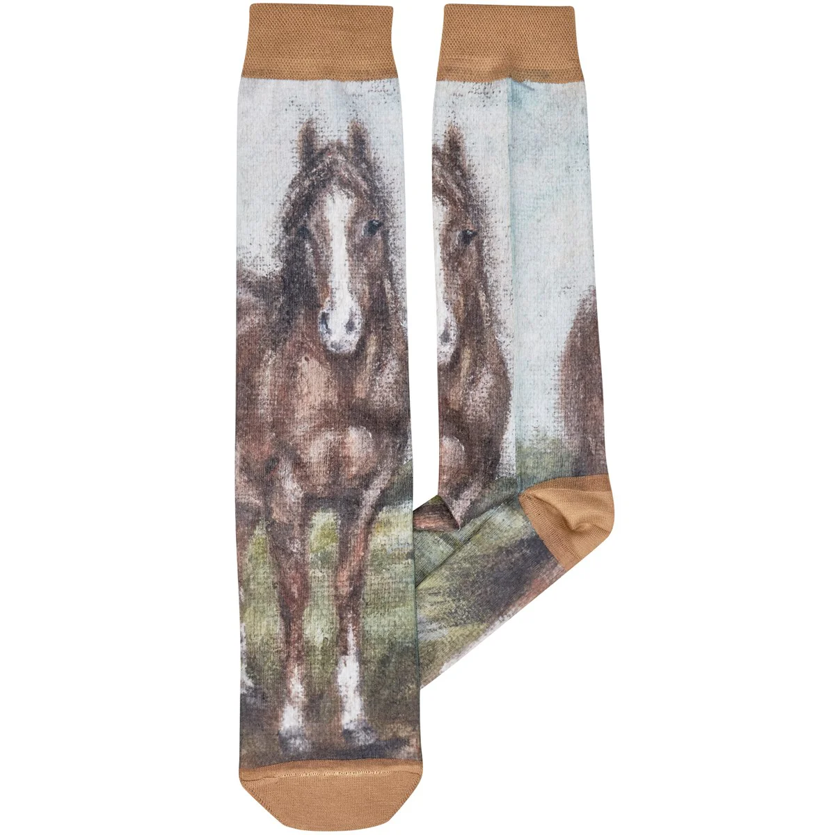 Horse All Over Print Knee High Novelty Socks - Image 2