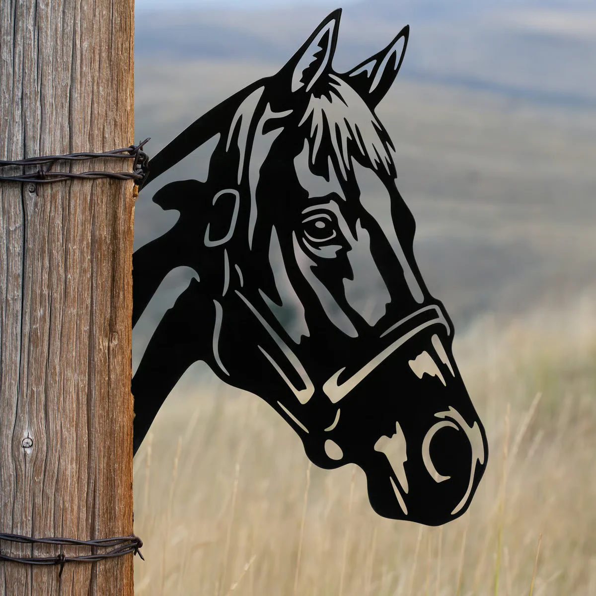 Horse Metal Outdoor Art 16" H - Image 2