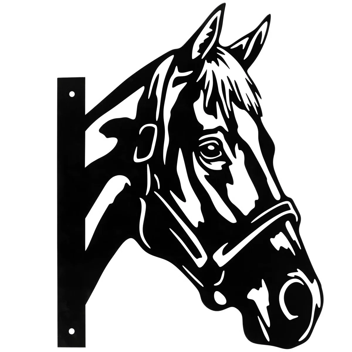 Horse Metal Outdoor Art 16" H - Image 3