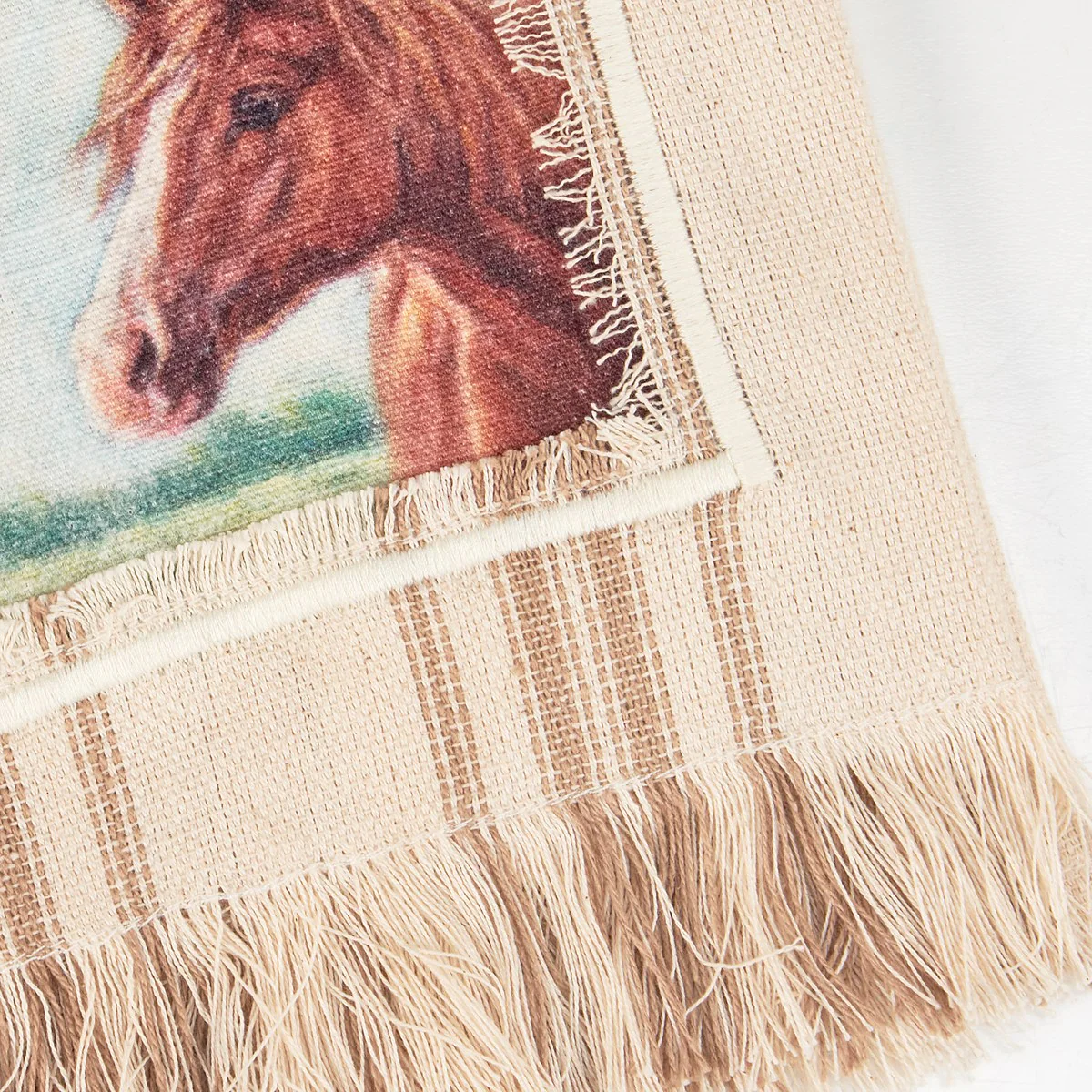 Horse Striped Farmhouse Kitchen Towel - Image 4