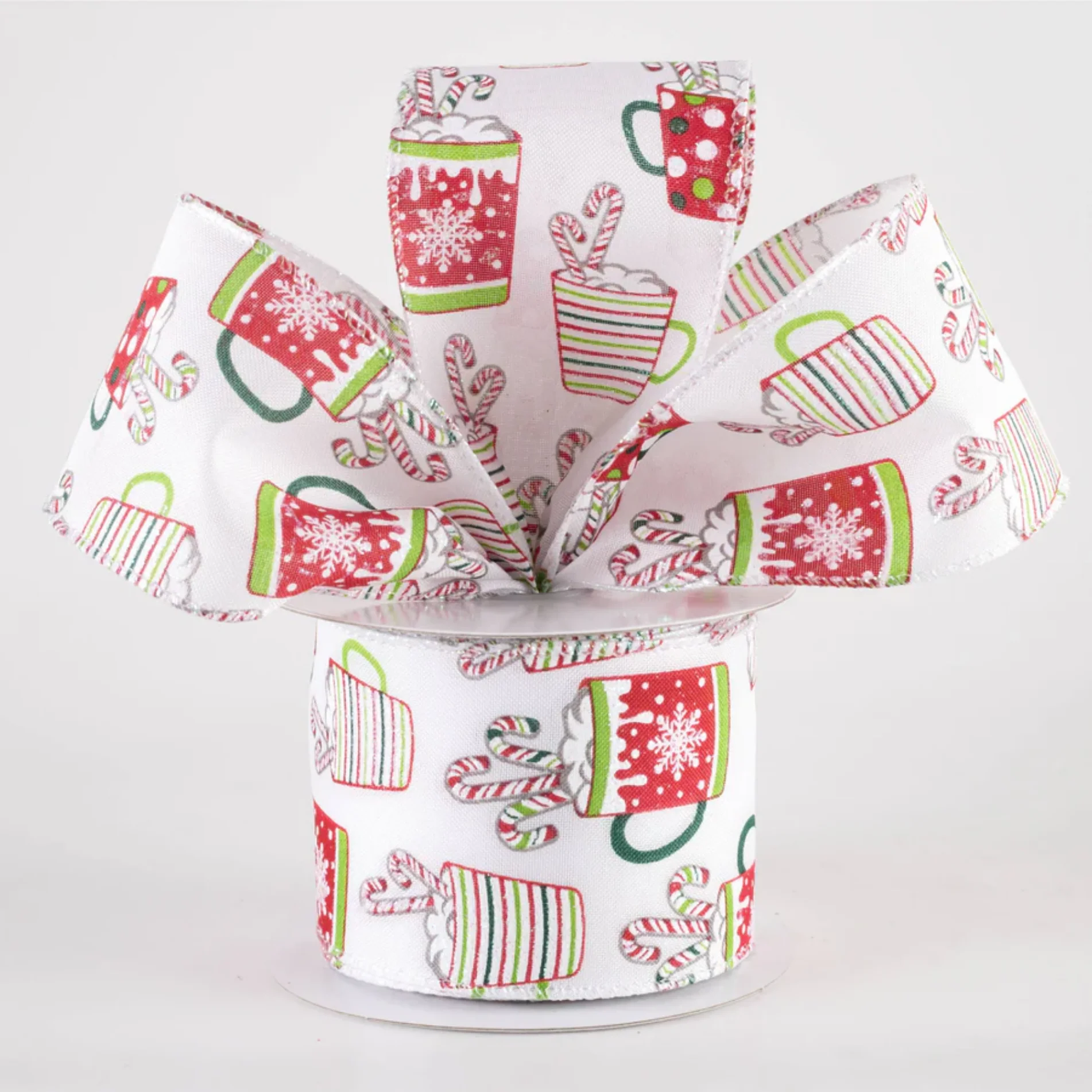 💙 Hot Chocolate Christmas Cocoa Mugs Ribbon 2.5" x 10 yards