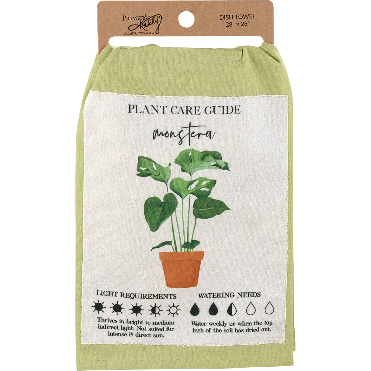 π Houseplant Monstera Guide Kitchen Towel
