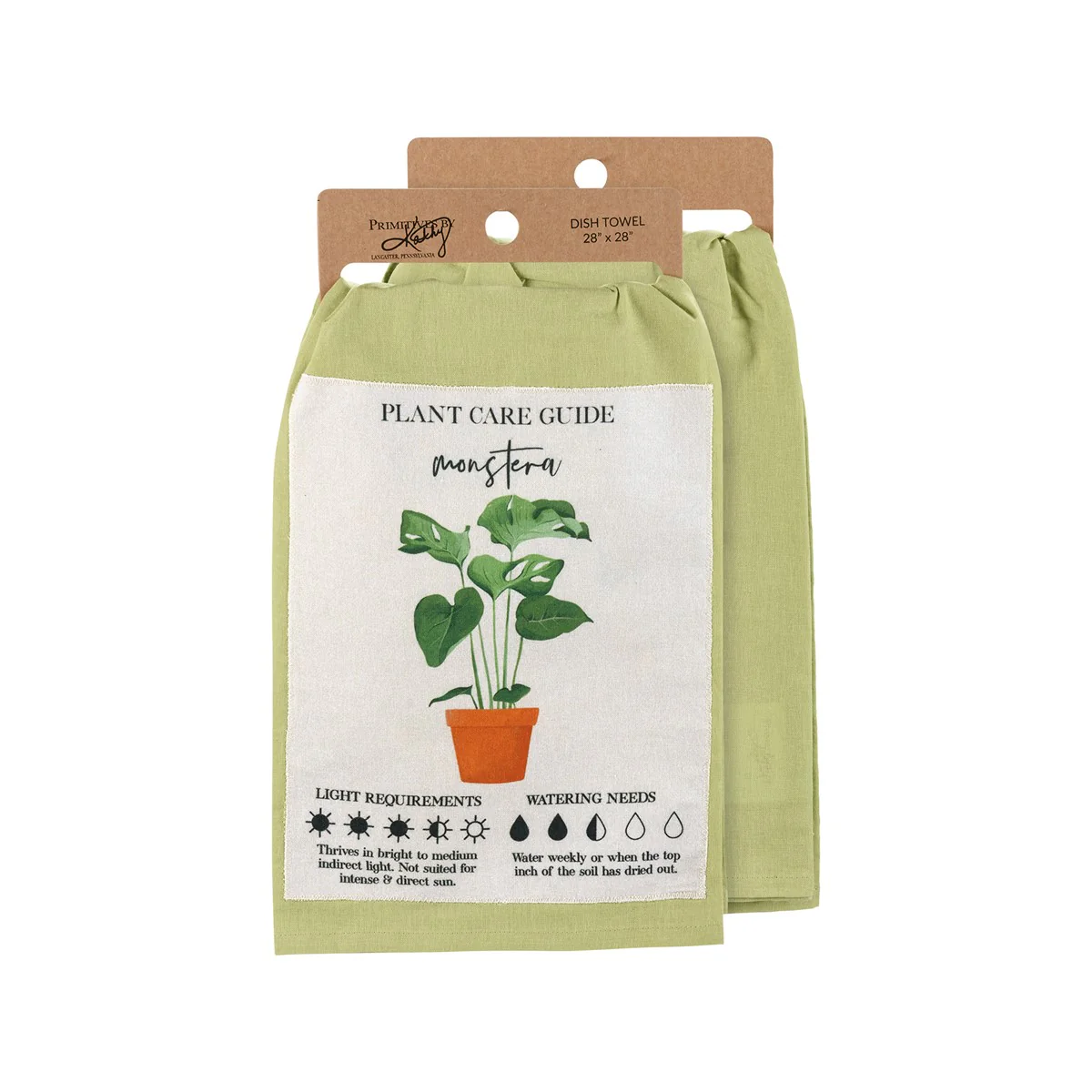 π Houseplant Monstera Guide Kitchen Towel - Image 2