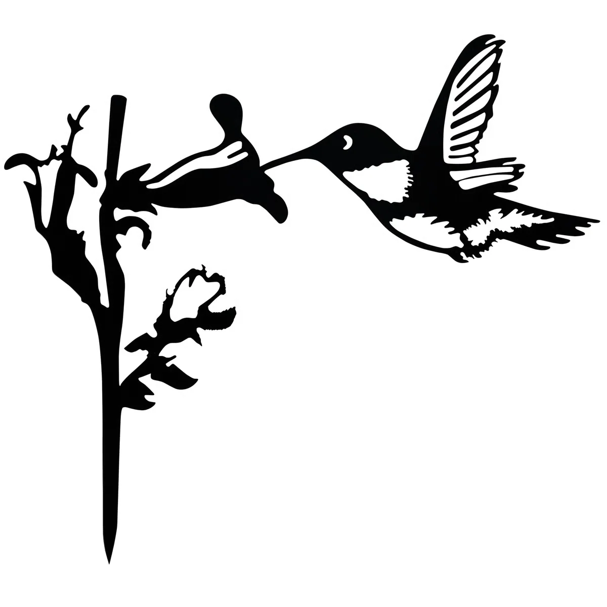 Hummingbird Metal Outdoor Art