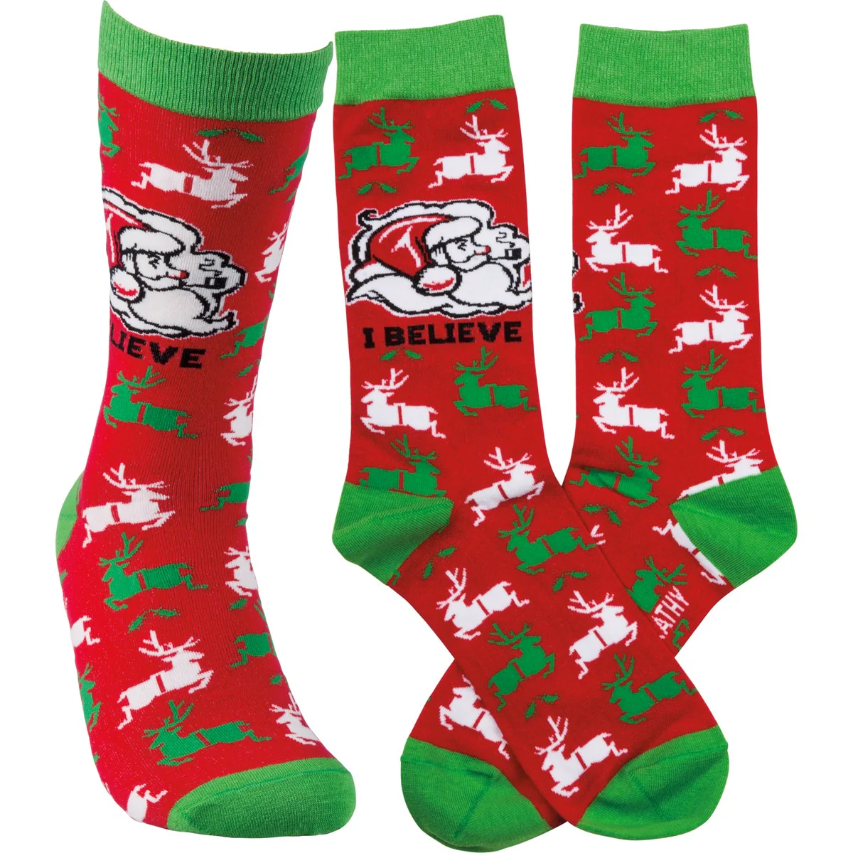 I Believe Christmas Santa Novelty Socks - Image 3