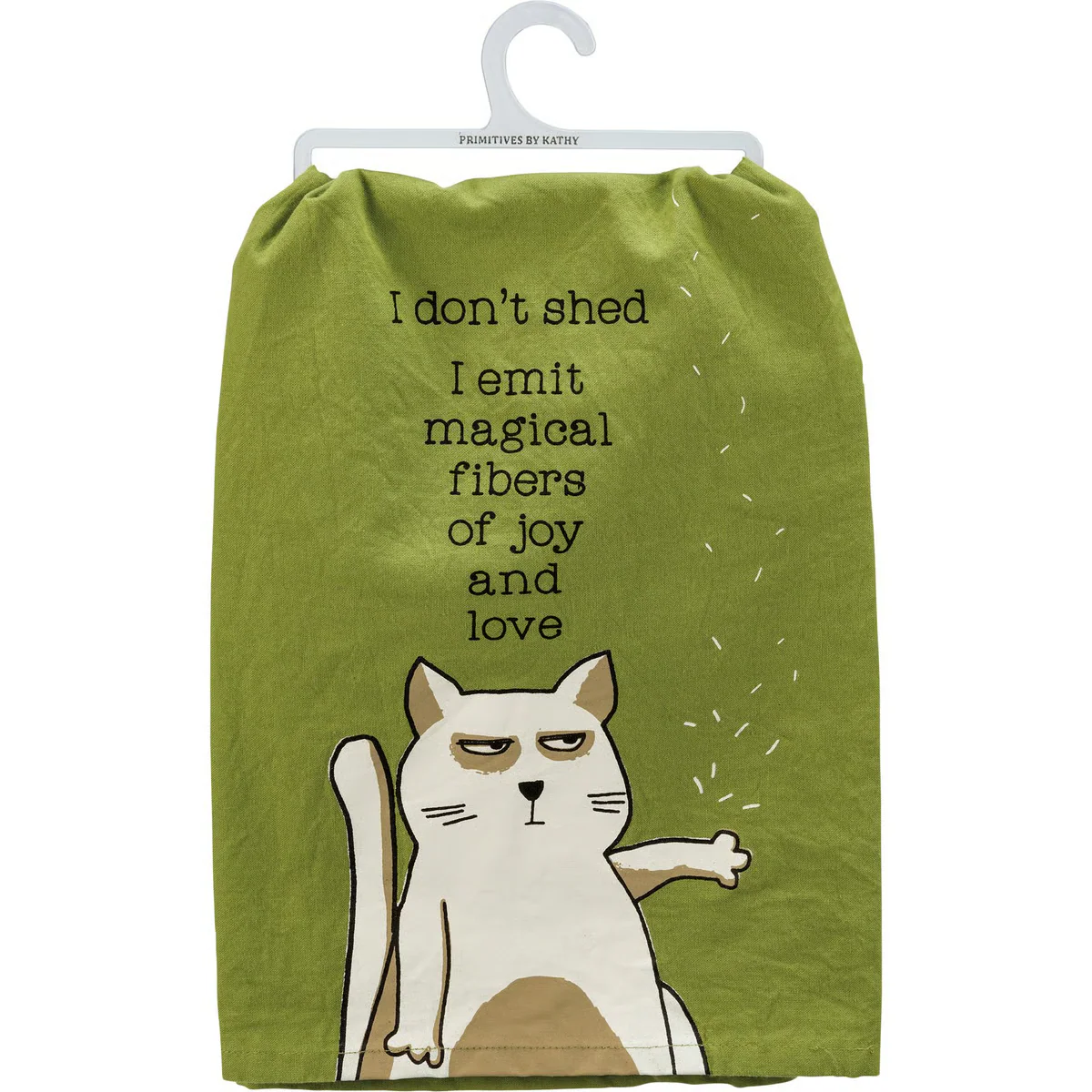 I Don't Shed I Emit Magical Fibers of Joy and Love Kitchen Towel