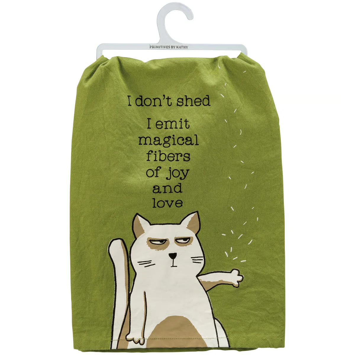 I Don't Shed I Emit Magical Fibers of Joy and Love Kitchen Towel - Image 4