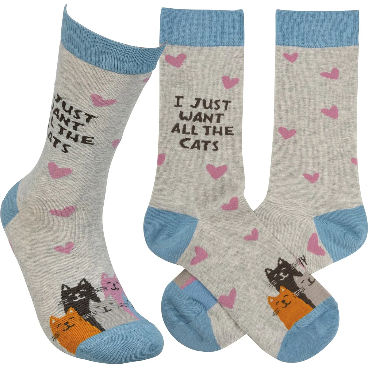 I Just Want All The Cats Unisex Fun Socks