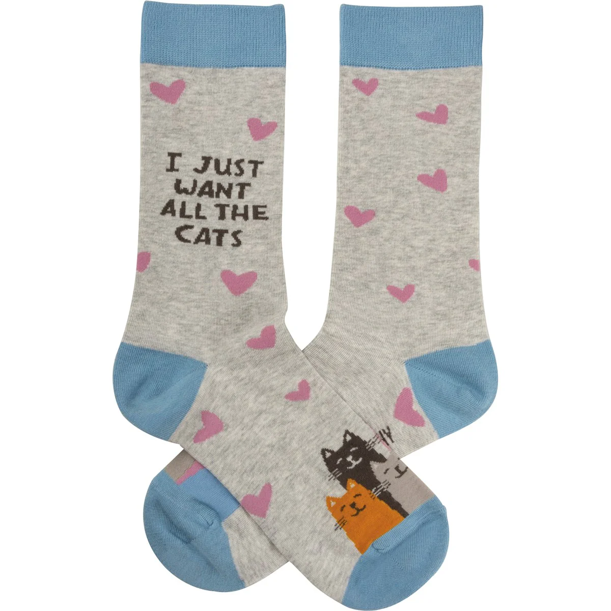 I Just Want All The Cats Unisex Fun Socks - Image 2