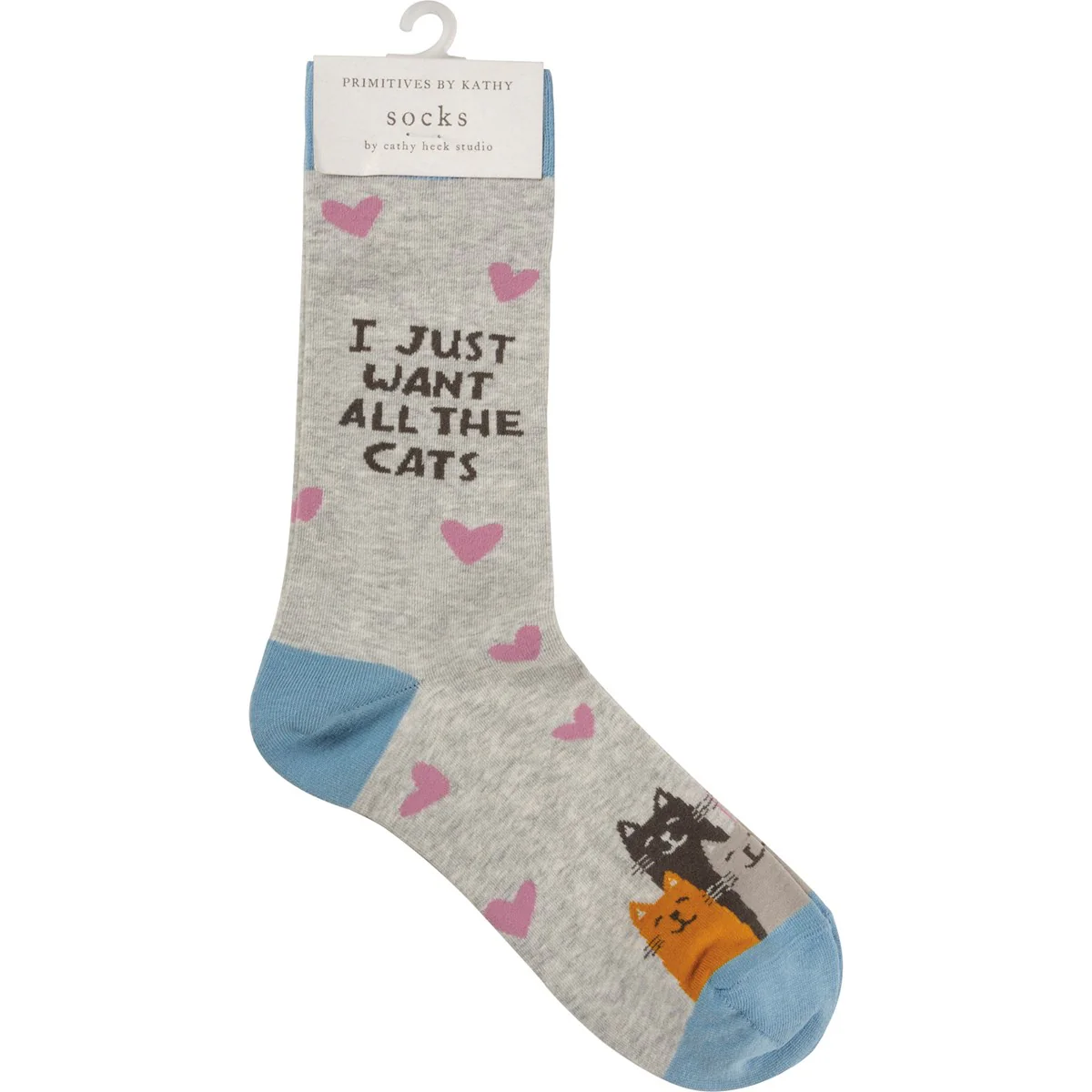 I Just Want All The Cats Unisex Fun Socks - Image 4