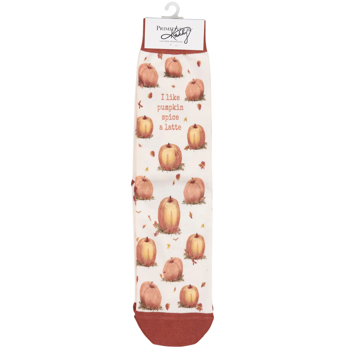 I Like Pumpkin Spice A Latte Fun Novelty Socks - Image 4