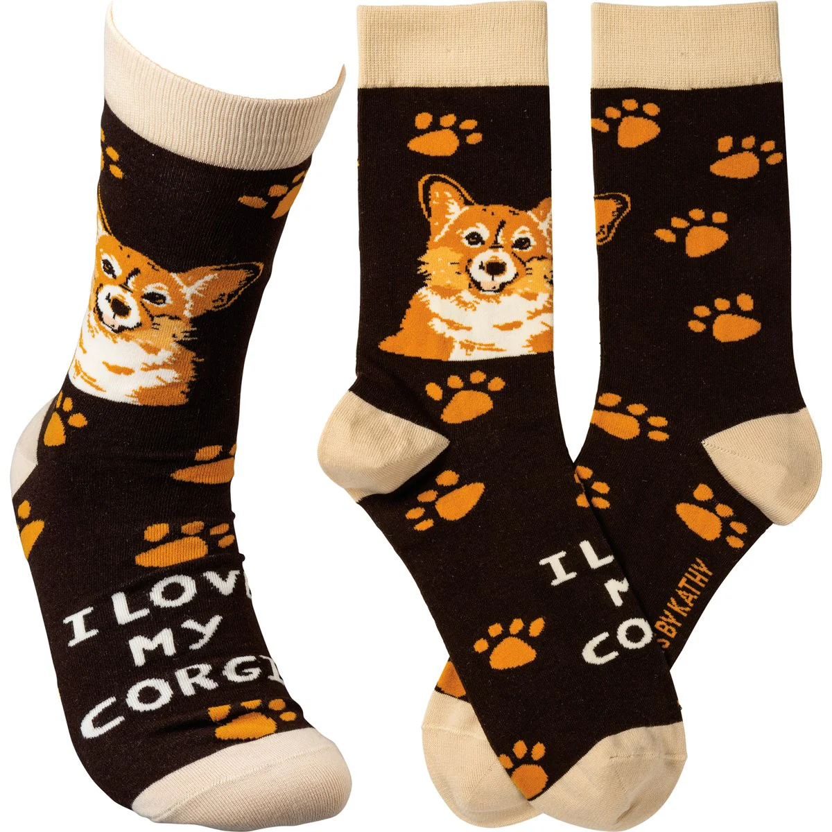 ๐ I Love My Corgi Unisex Fun Socks