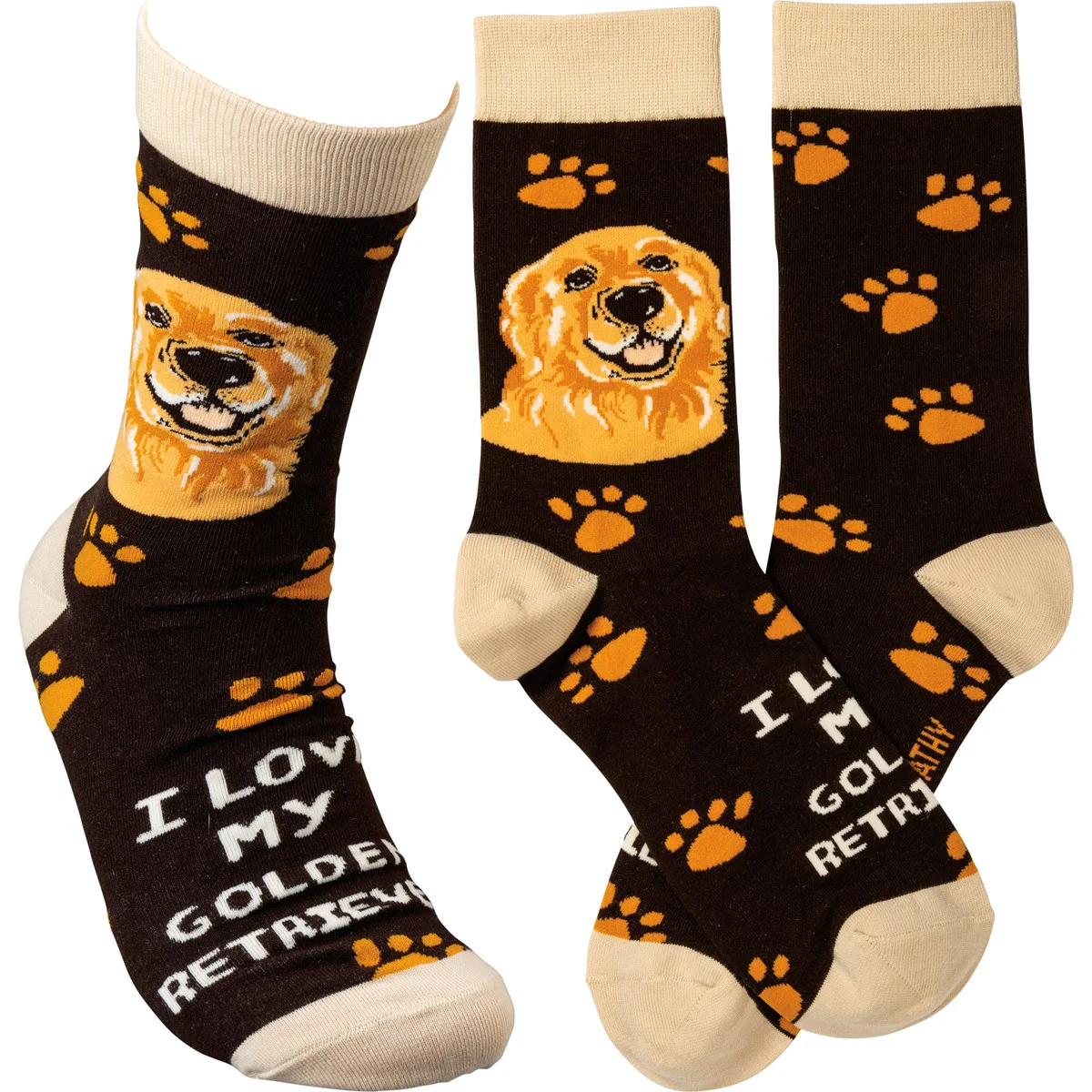๐ I Love My Golden Retriever Unisex Fun Socks