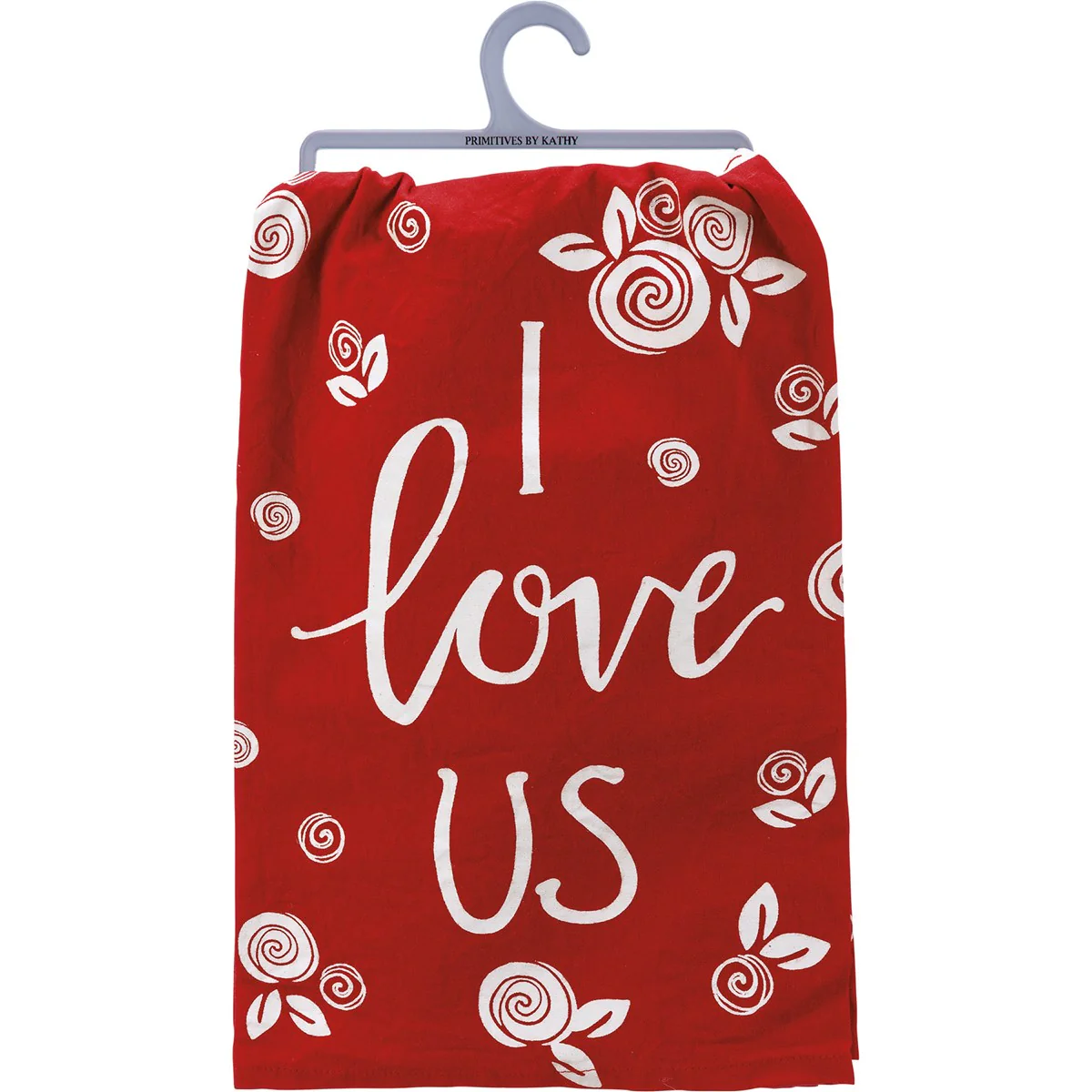 ๐ I Love Us Roses Red Kitchen Towel