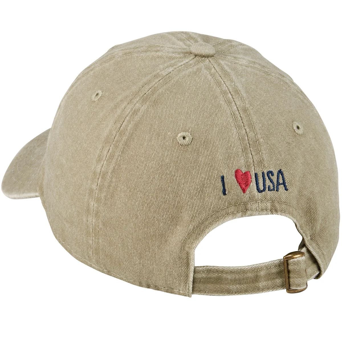 ๐ I Love USA Flag Heart Baseball Cap - Image 3