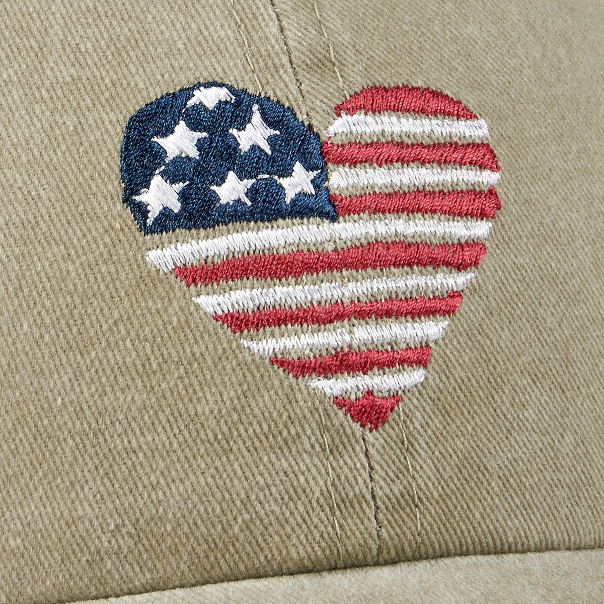 ๐ I Love USA Flag Heart Baseball Cap - Image 4