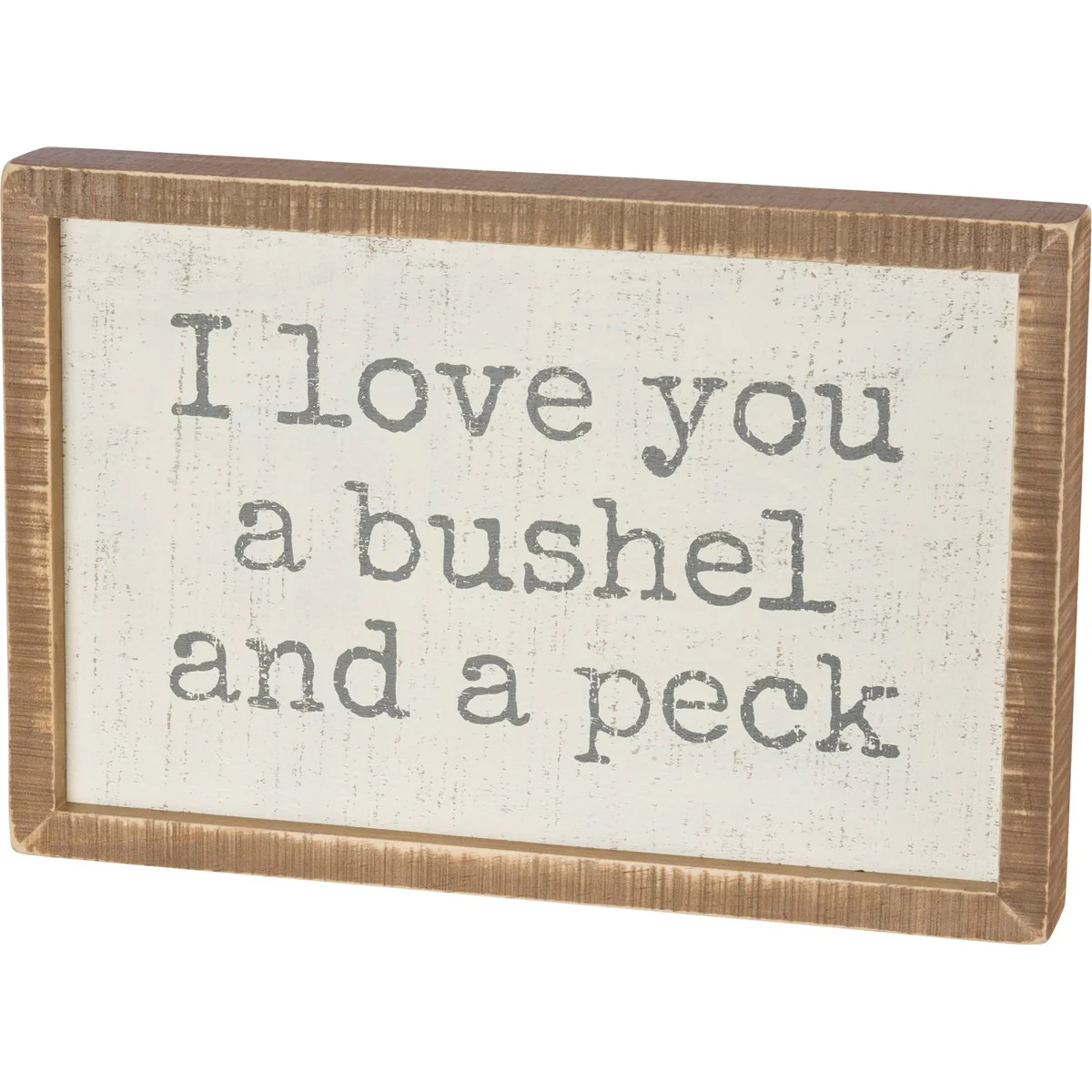 💙 I Love You A Bushel And A Peck 15" Inset Box Sign - Image 3