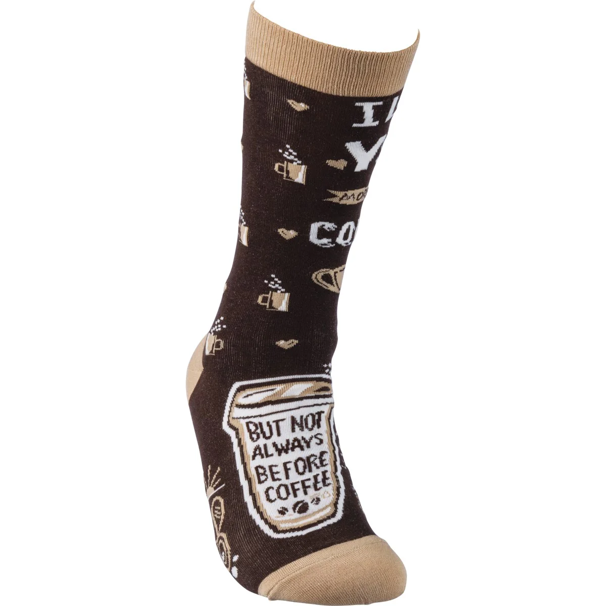 I Love You More Than Coffee Unisex Fun Socks - Image 3