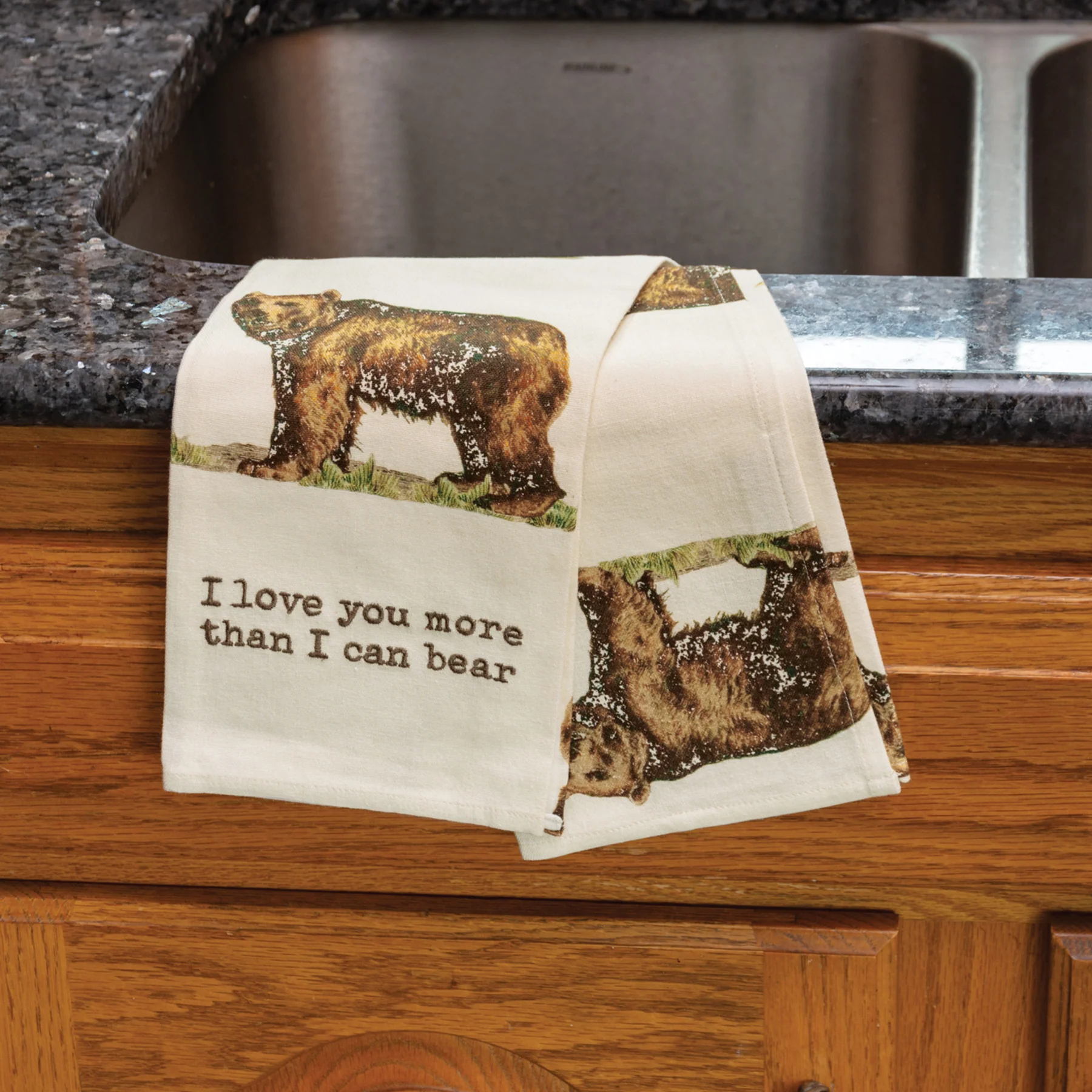 💙 I Love You More Than I Can Bear Kitchen Towel - Image 3