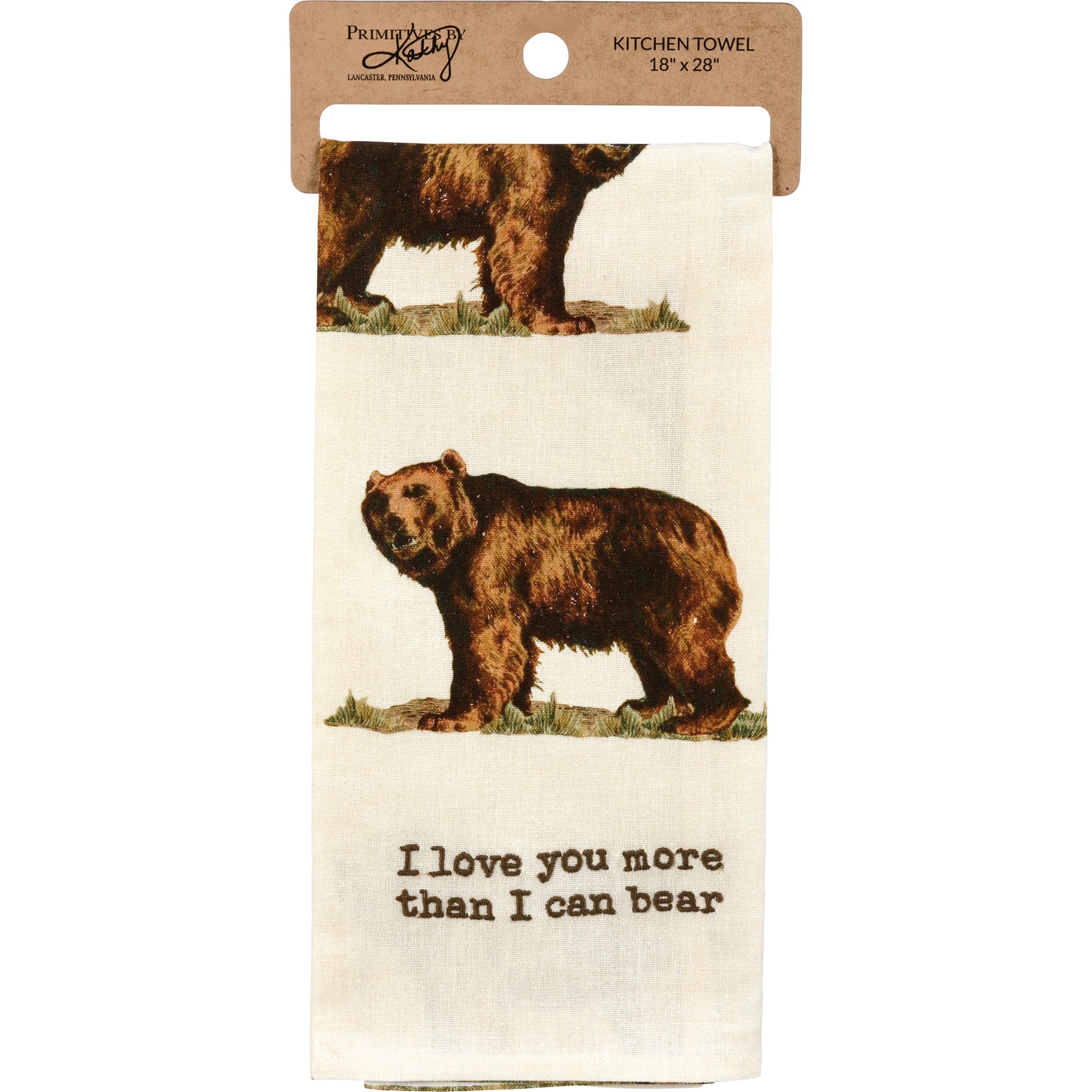 💙 I Love You More Than I Can Bear Kitchen Towel - Image 4