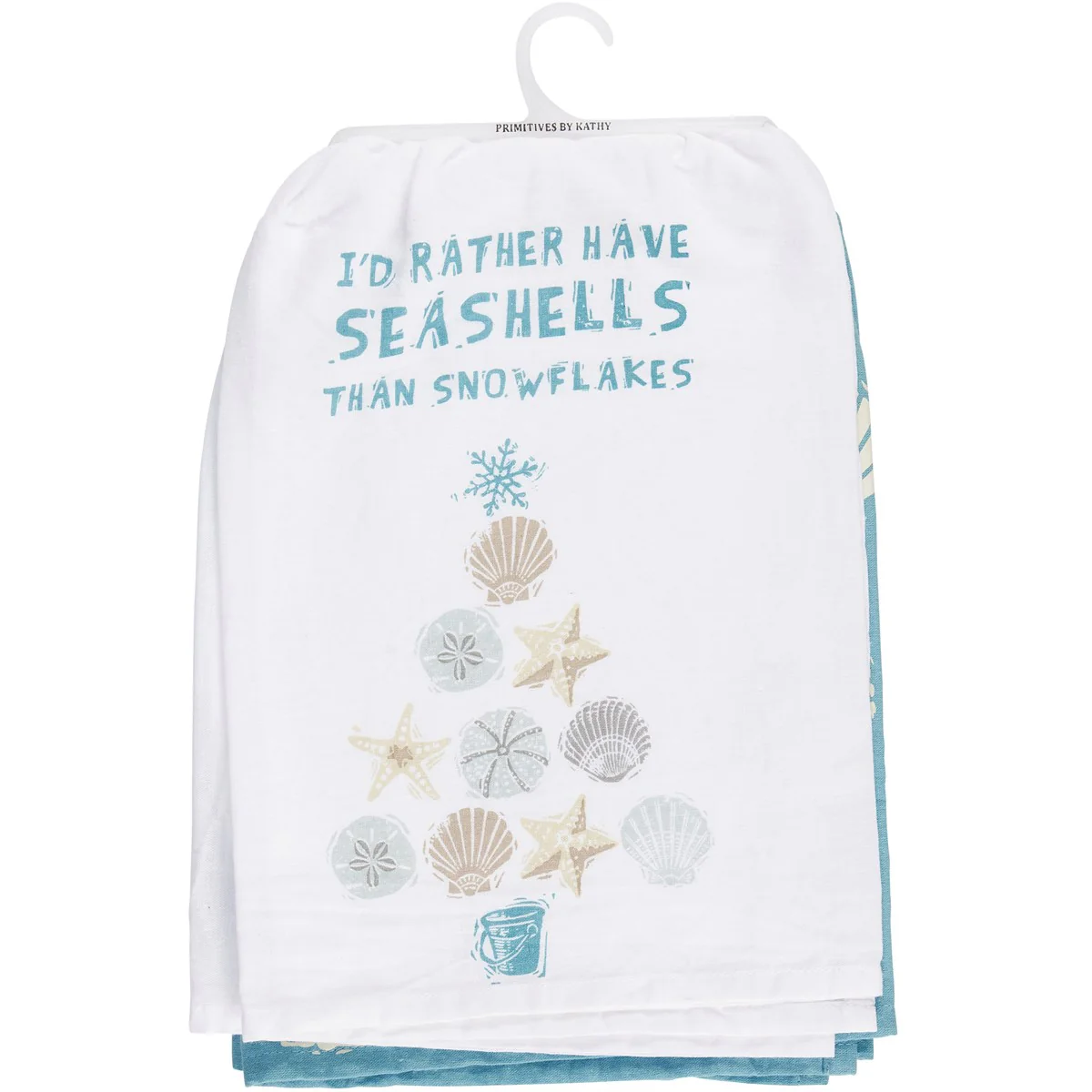I Rather Have Seashells Than Snowflakes Kitchen Towel Set - Image 4