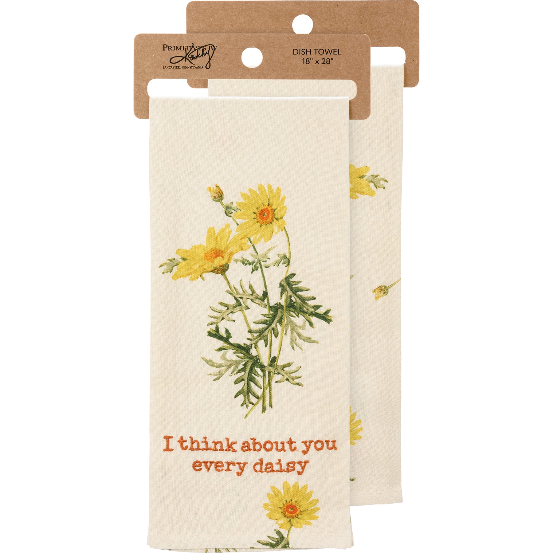 I Think About You Every Daisy Kitchen Towel - Image 2