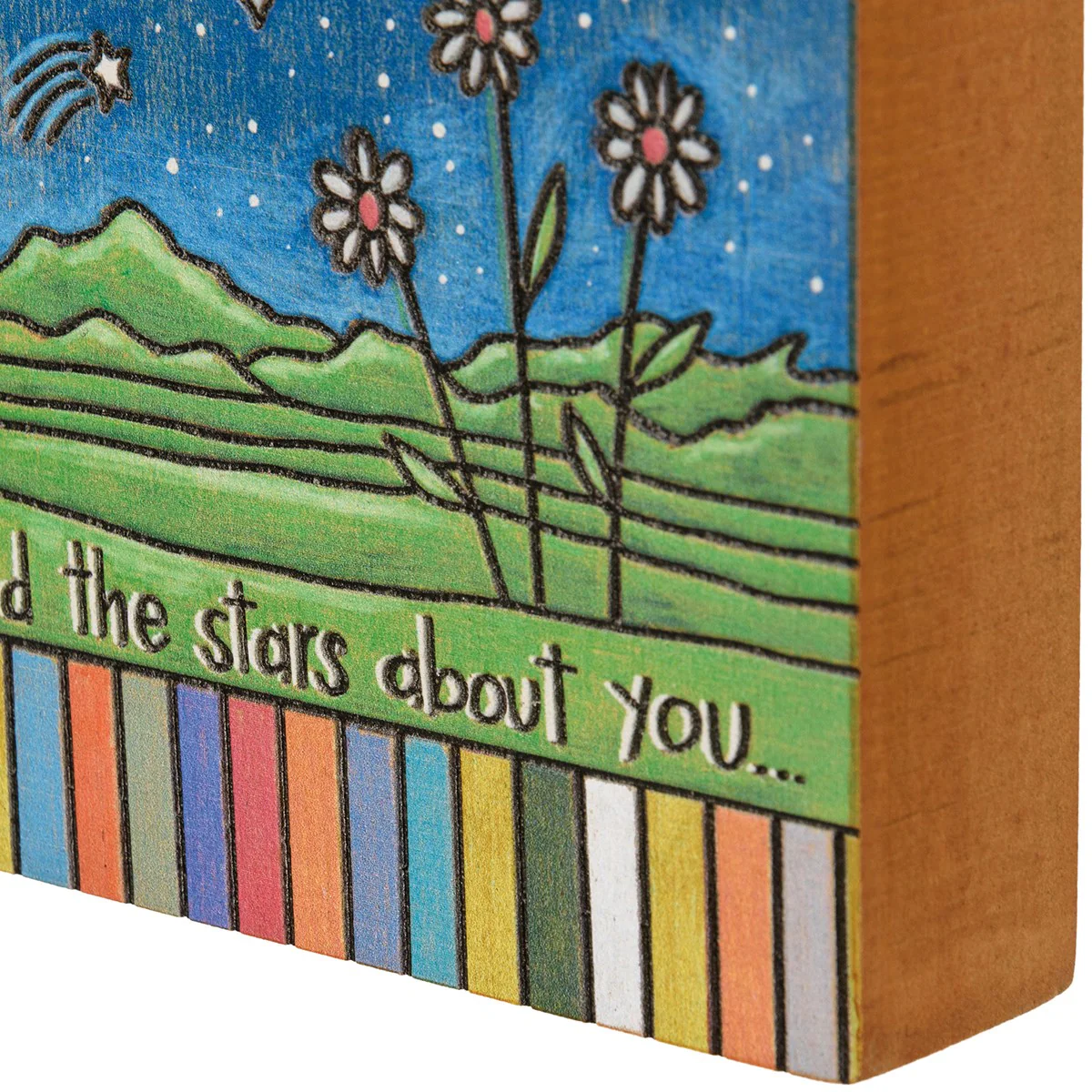 💙 I Told The Stars About You Block Sign 5" H - Image 3