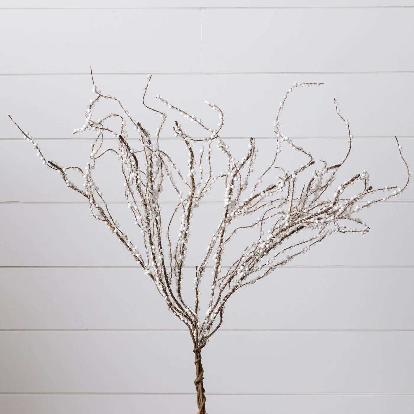 ๐ Ice Crystals And Snow 21" Faux Winter Branch