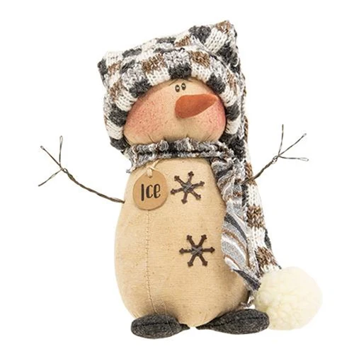 Ice the Snowman Blue and White Plush Figure - Image 2