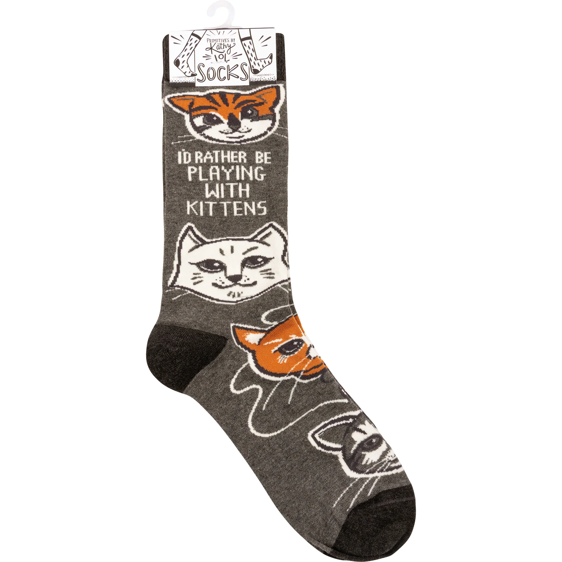 ๐ I'd Rather Be Playing With Kittens Unisex Fun Socks - Image 3