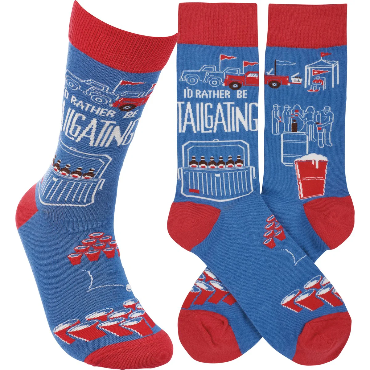 ๐ I'd Rather Be Tailgating Fun Novelty Socks - Image 3