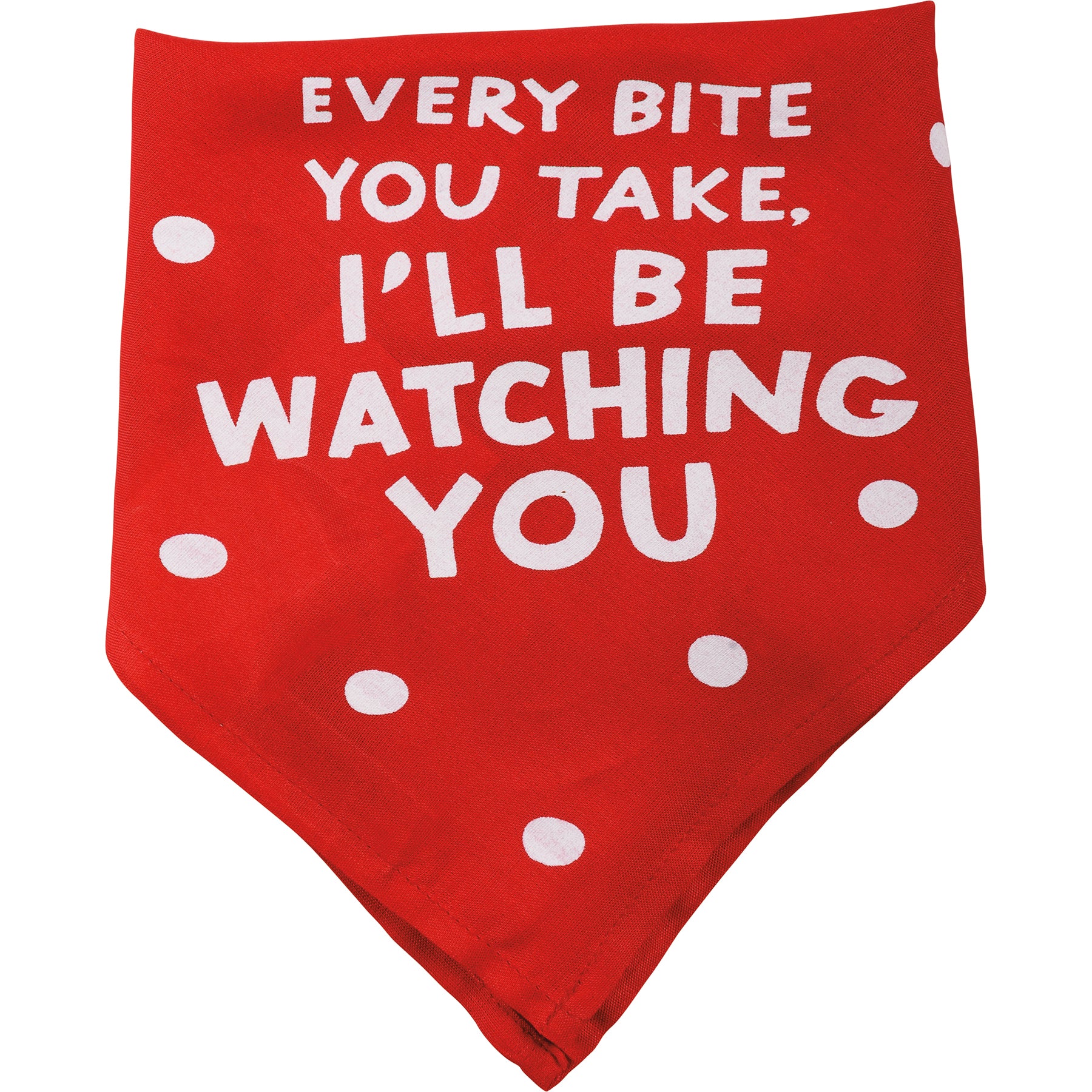 ๐ I'll Be Watching You Motivated by Food Large Dog Pet Bandana - Image 2