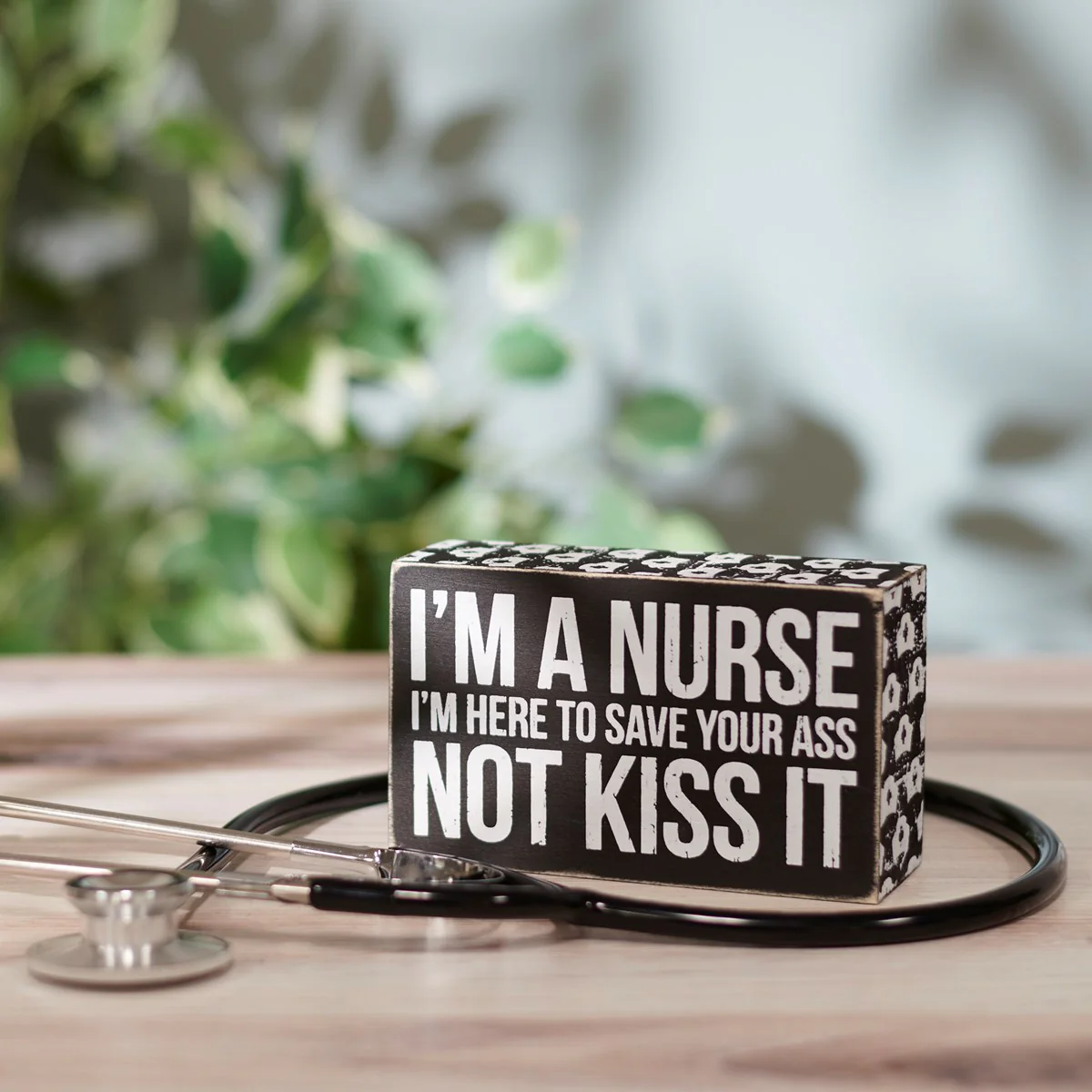 I'm A Nurse I'm Here To Save Small Box Sign - Image 2