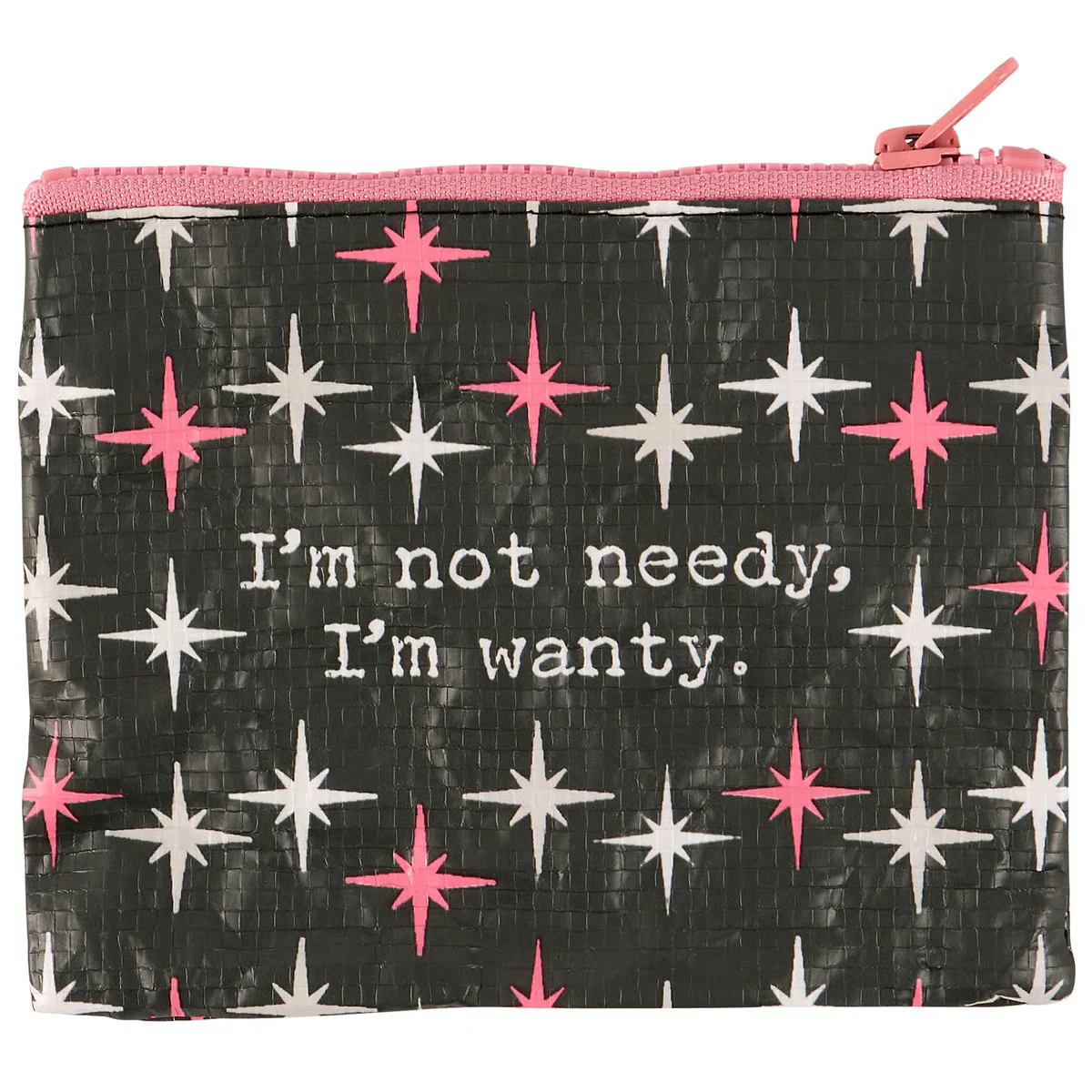 I'm Not Needy I'm Wanty Zipper Recycled Plastic Wallet - Image 3