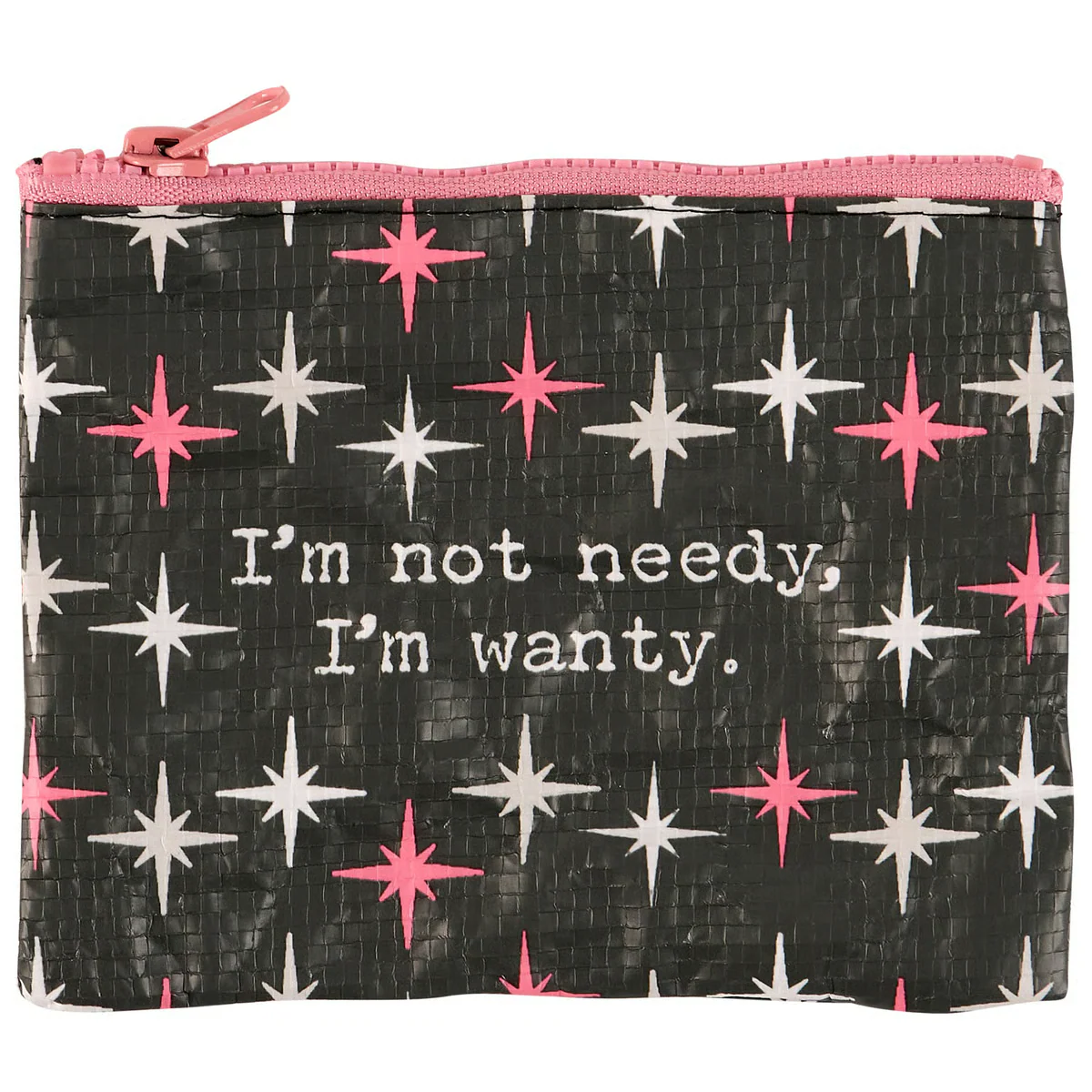 I'm Not Needy I'm Wanty Zipper Recycled Plastic Wallet - Image 4