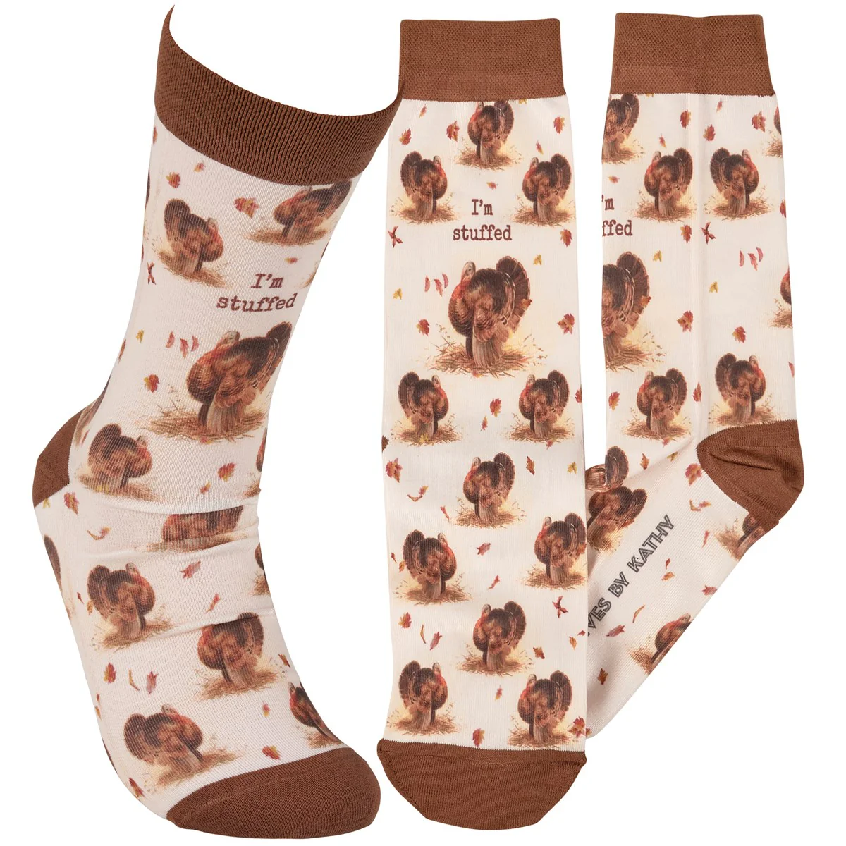 I'm Stuffed Turkey Fun Novelty Socks