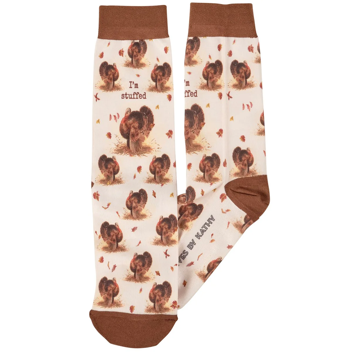 I'm Stuffed Turkey Fun Novelty Socks - Image 2